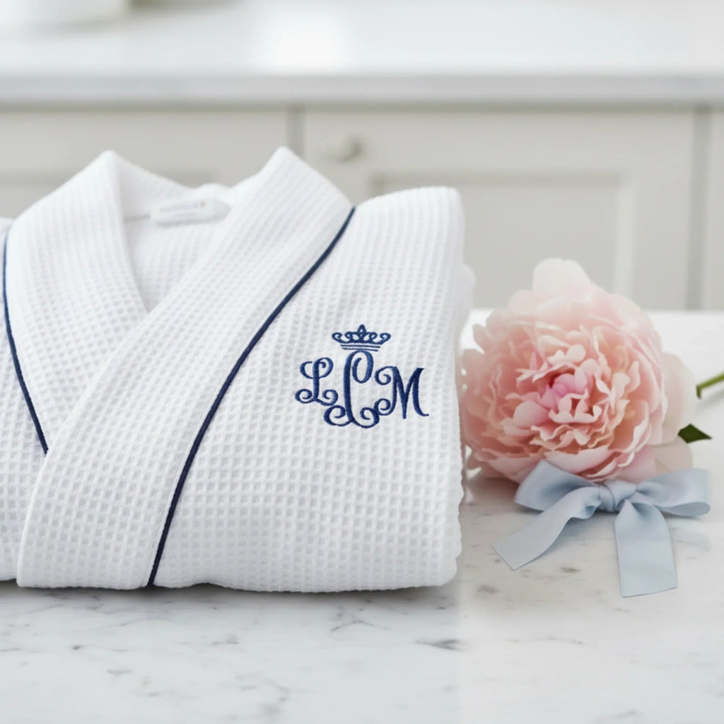 Women’s Knee-Length Waffle Spa Robe