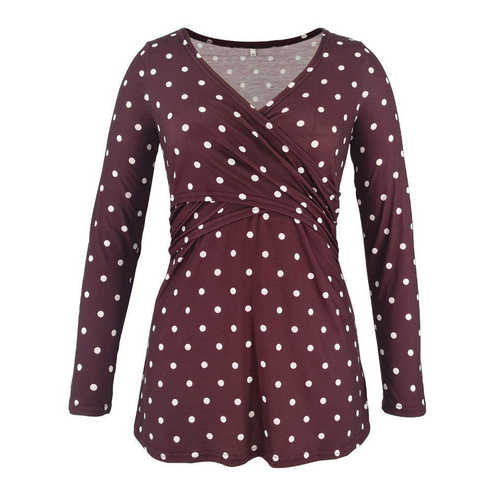 Women’s Deep V-Neck Maternity & Nursing Top product image 18