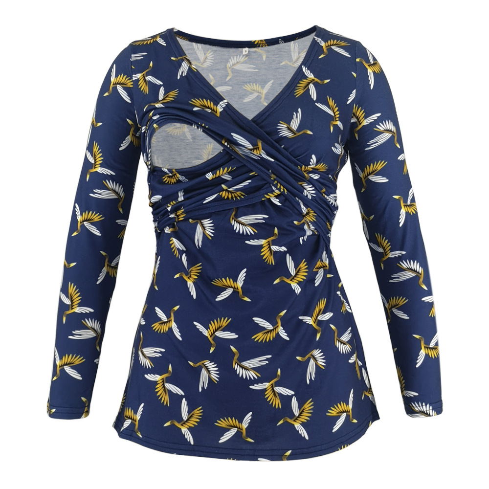 Women’s Deep V-Neck Maternity & Nursing Top product image 13