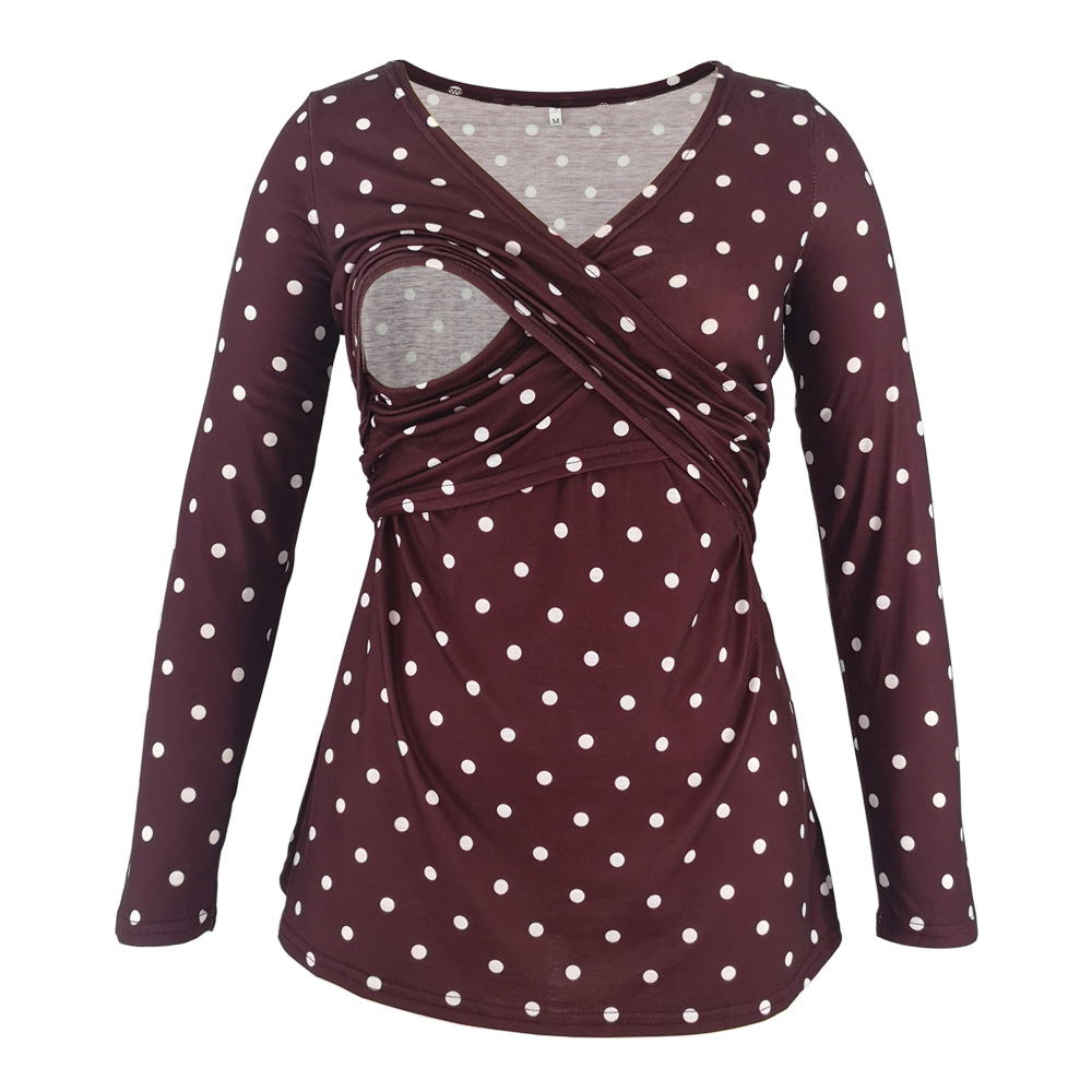 Women’s Deep V-Neck Maternity & Nursing Top product image 17